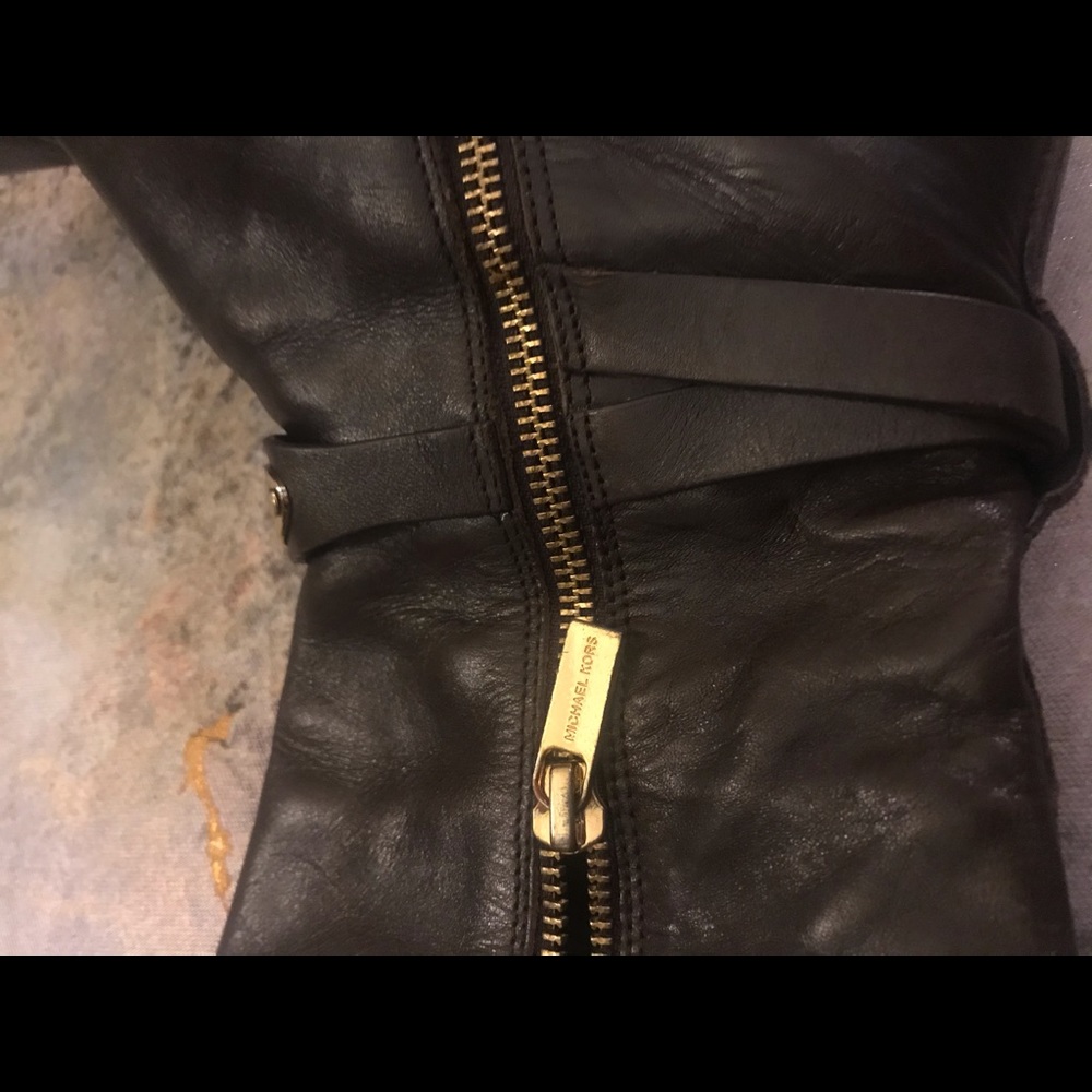 Michael Kors Brown Leather Boots - Picture 5 of 5